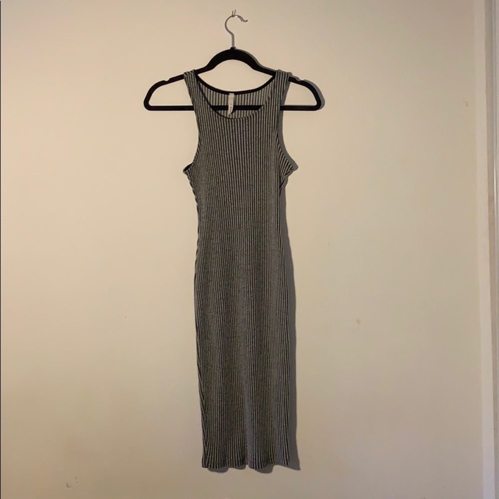 A+ Ellen Form-fitting Striped Ribbed dress